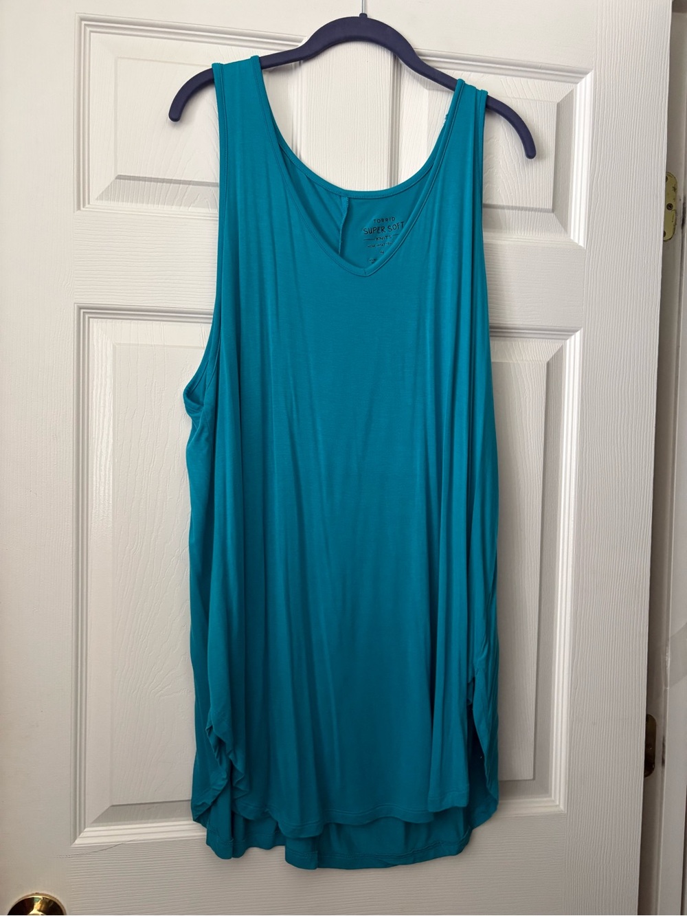 Torrid teal 4X original shirttail super soft v-neck tank